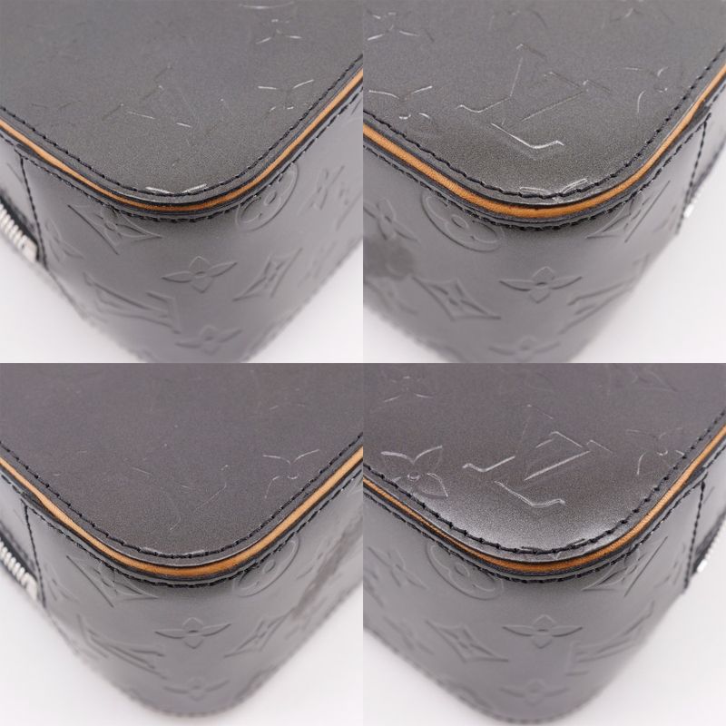 Louis Vuitton Shelton M55172 Monogram Matte Noir Black Th1023 Ladies Handbag