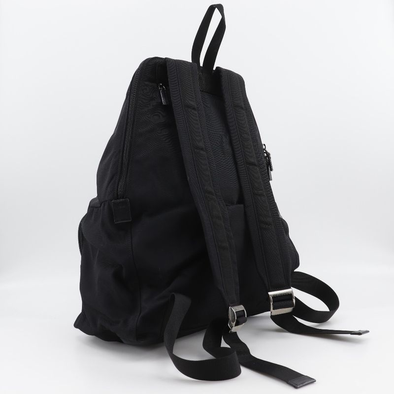 Gucci Backpack 019.0302 Nylon Canvas Black Unisex Backpack/daypack