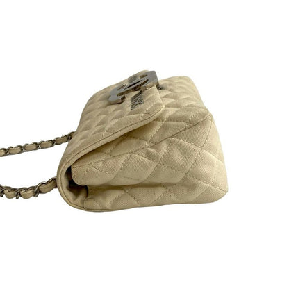 Chanel Chanel Cruise Collection Quilted Canvas Shoulder Bag