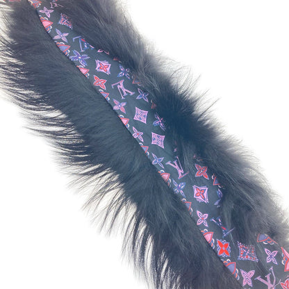 Louis Vuitton Bandeau Fleur Innocence Muffler M71808 Black Pink