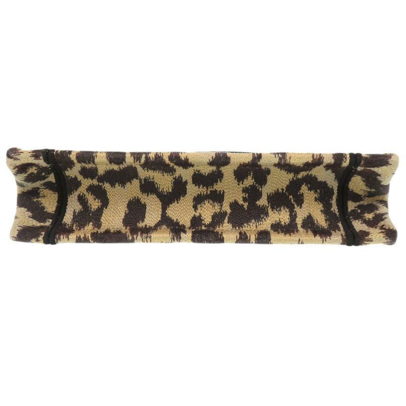 Christian Dior Book Tote Mini Leopard Canvas Beige Handbag 0760 Christian Dior