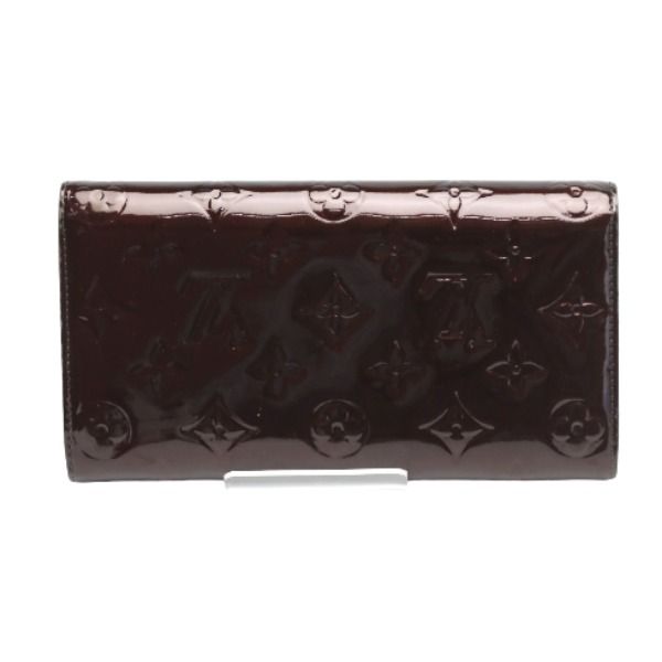 Louis Vuitton M93524 Vernis Long Wallet With Two-fold Zipper Portefeuille Sarah