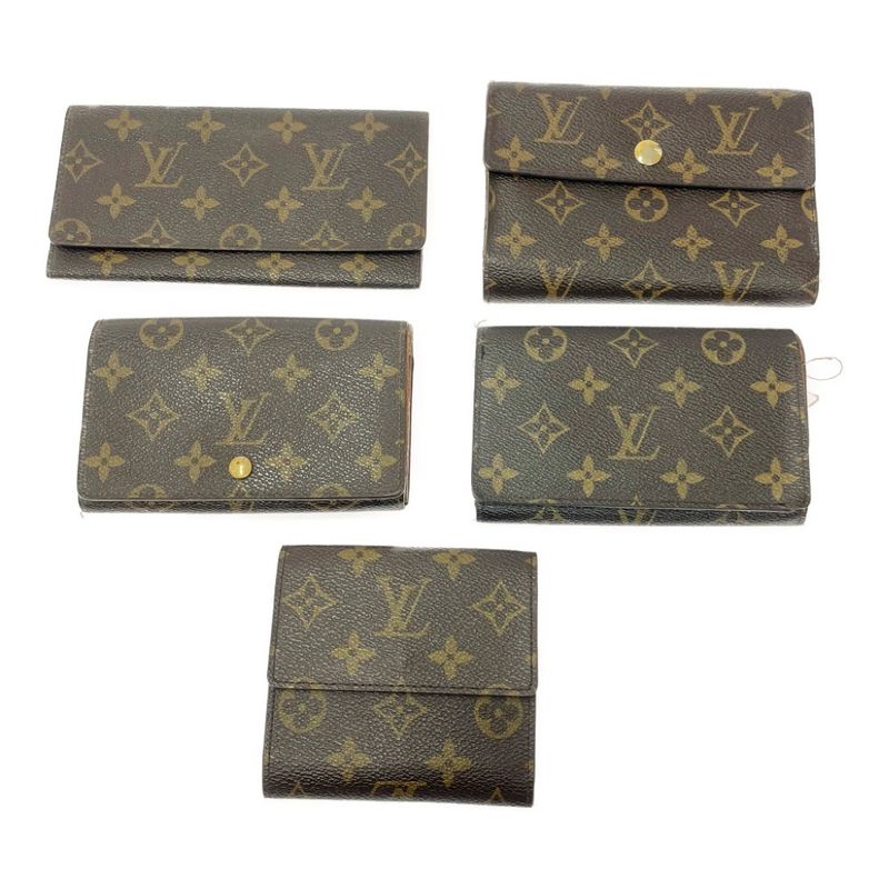 Louis Vuitton Monogram PVC Wallet 5-Piece Set Brown 403622 Long Wallet