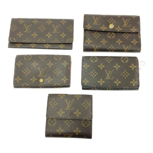 Louis Vuitton Monogram PVC Wallet 5-Piece Set Brown 403622 Long Wallet