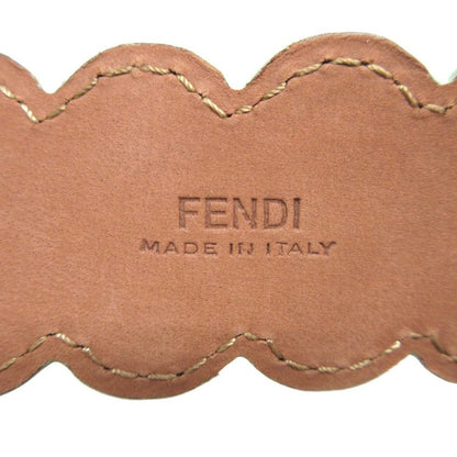 Fendi Flower Motif Leather Black 75 Belt 0753 Fendi