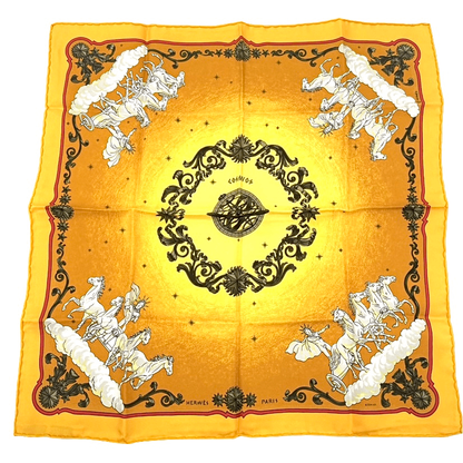 Hermes Scarf Cosmos Cosmology Accessories Silk Orange Multicolor