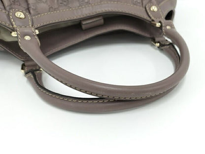 Gucci Sookie Handbag Leather Purple 211943