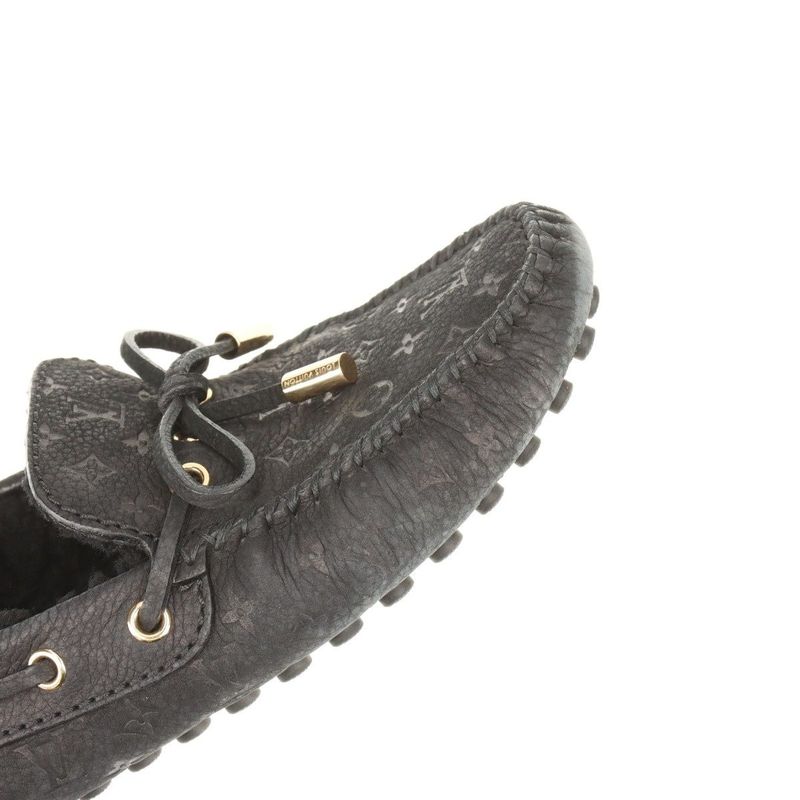 Louis Vuitton Arizona Line 18 Monogram Leather Driving Shoes Women's 36 Nd0168