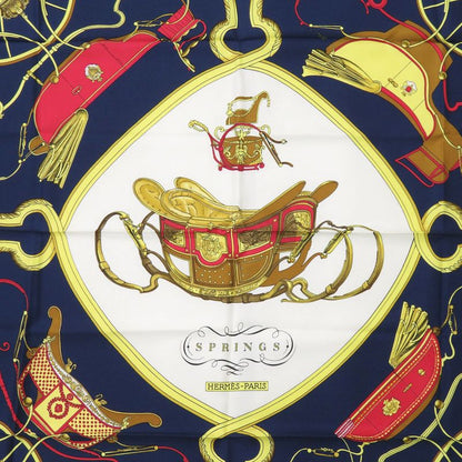 Hermes Carre 90 Springs Silk Multicolor Scarf 0777 Hermes
