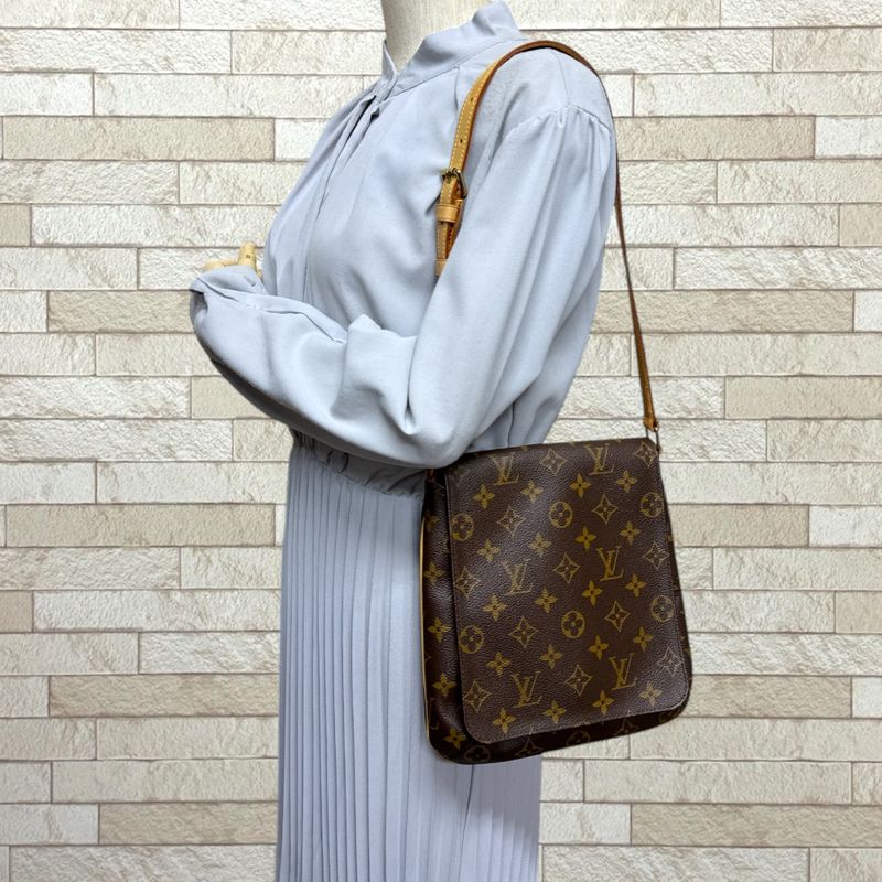 Louis Vuitton Musette Salsa Monogram Shoulder Bag Monogram Canvas M51258 Brown