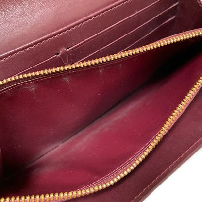 Louis Vuitton Monogram Vernis Portefeuille Sarah NM M91521 Rouge Fauviste