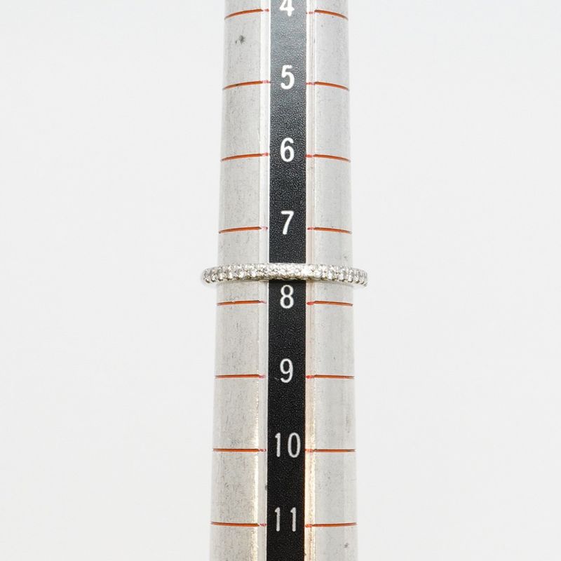 Tiffany & Co Ring Novo Half Eternity Pt950 Platinum Diamond #75 Ladies