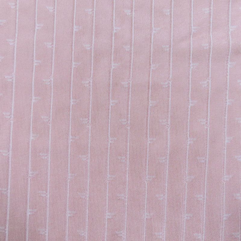 Fendi 2023 Fzq689 Logo-striped Knit Long Skirt Pink 40 Genuine