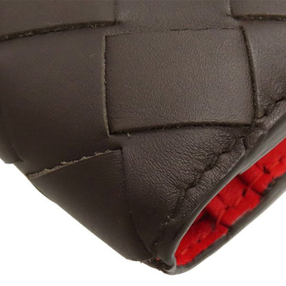 Bottega Veneta Bifold Wallet Intrecciato Calf Brown and Orange Brown 619390vcpq7