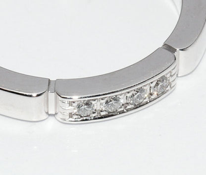 Cartier Ring 18K White Gold Diamond 4P (005ct) Mayon Panthère Wedding Ring