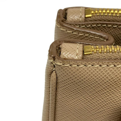 Prada Handbag Galleria Beige Mini Bag Leather