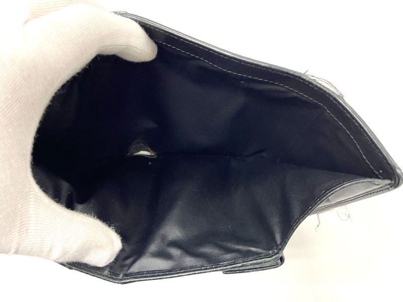 Celine Old Celine Vintage C Macadam Allover Jacquard And Leather Trifold Wallet