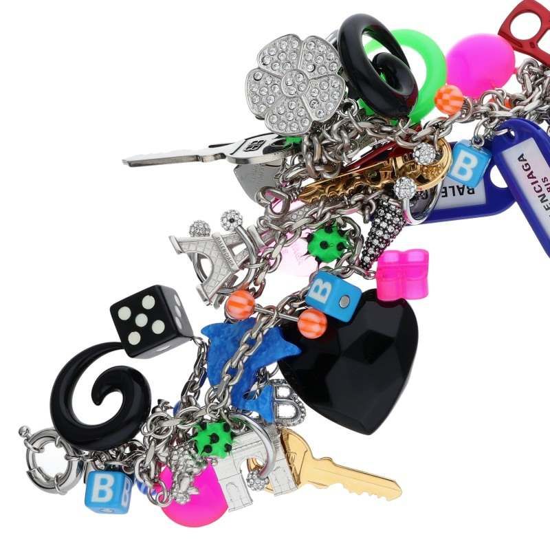Balenciaga Pigalle Collector Multi Bag Charm Necklace Men's