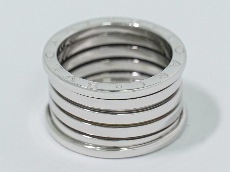 Authentic Bulgari Bvlgari B-zero1 750 WG Ring 59 17 White Gold Accessories