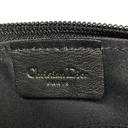 Dior/christian Dior Handbag Trotter Black And Dark Gray Studded/mini Bag Leather