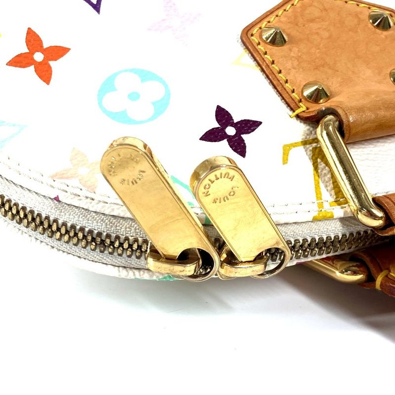 Louis Vuitton Handbag Alma M92647 Monogram Multicolor Canvas Bronze White