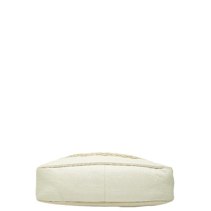 Gucci GG Canvas Bamboo Handbag Shoulder Bag 2WAY 282315 Beige Ivory Canvas