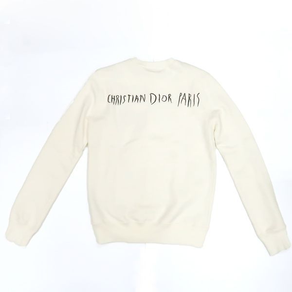 Christian Dior × Raymond Pettibon Sweatshirt XXS White Crew Neck Christian Dior