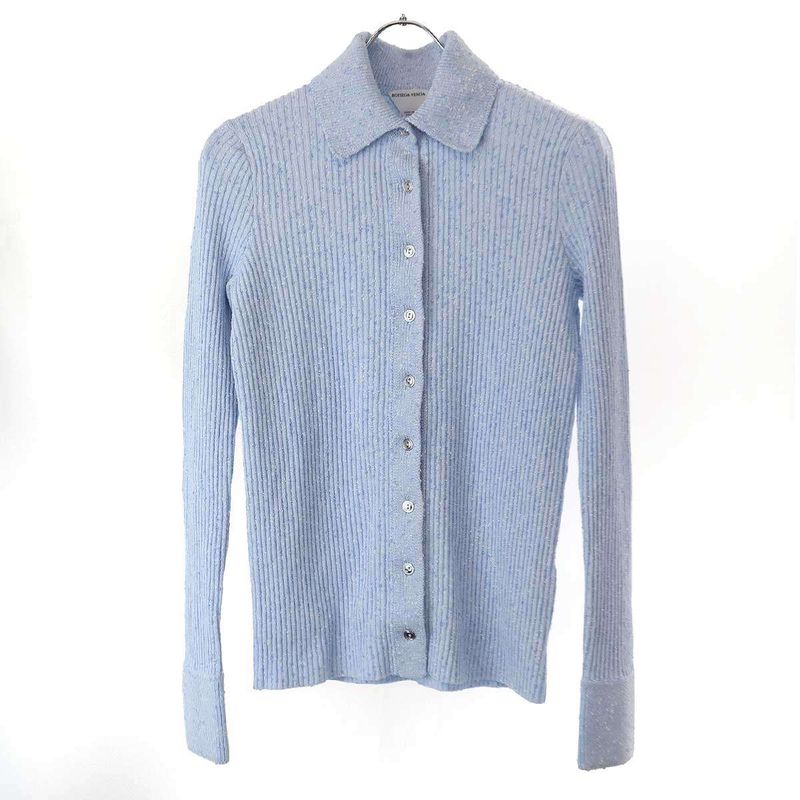 Bottega Veneta Knit Cardigan 741001 V2r30 Sac S Blue
