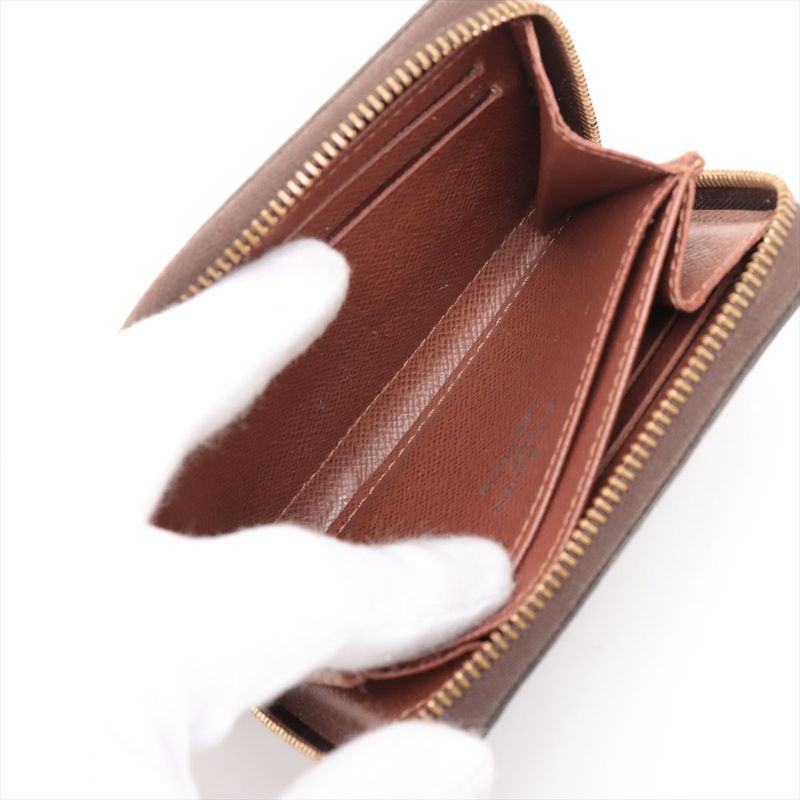 Louis Vuitton Monogram Zippy Coin Purse Zippy Wallet Round Zip Compact Wallet