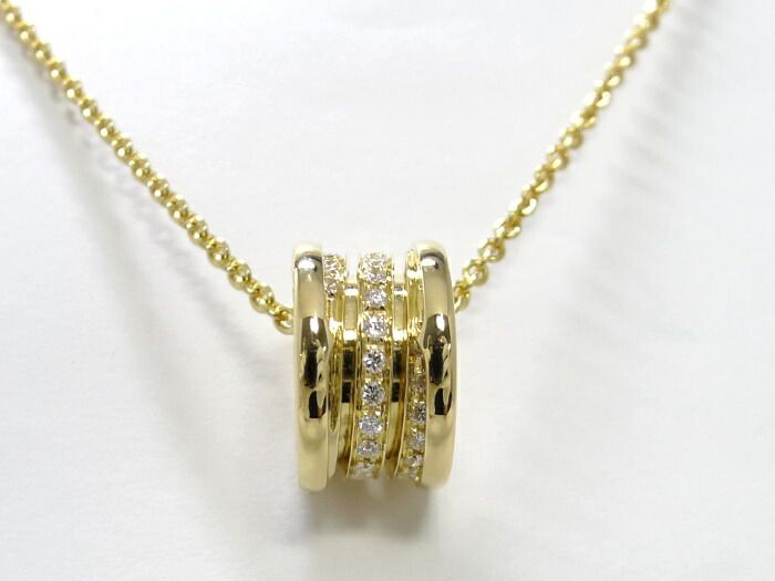 Bvlgari Bee Zero One Necklace 750yg 18K Yellow Gold Yellow Gold With Diamonds