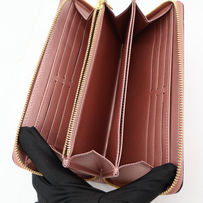 Louis Vuitton Zippy Wallet Long Wallet M91599 Vernis Rose Verre