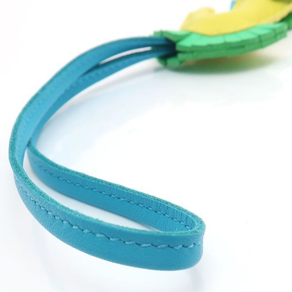 Hermes Ipo Bag Charm Seahorse Anyomilo Lime Vert Comic Blue Tech B Stamp