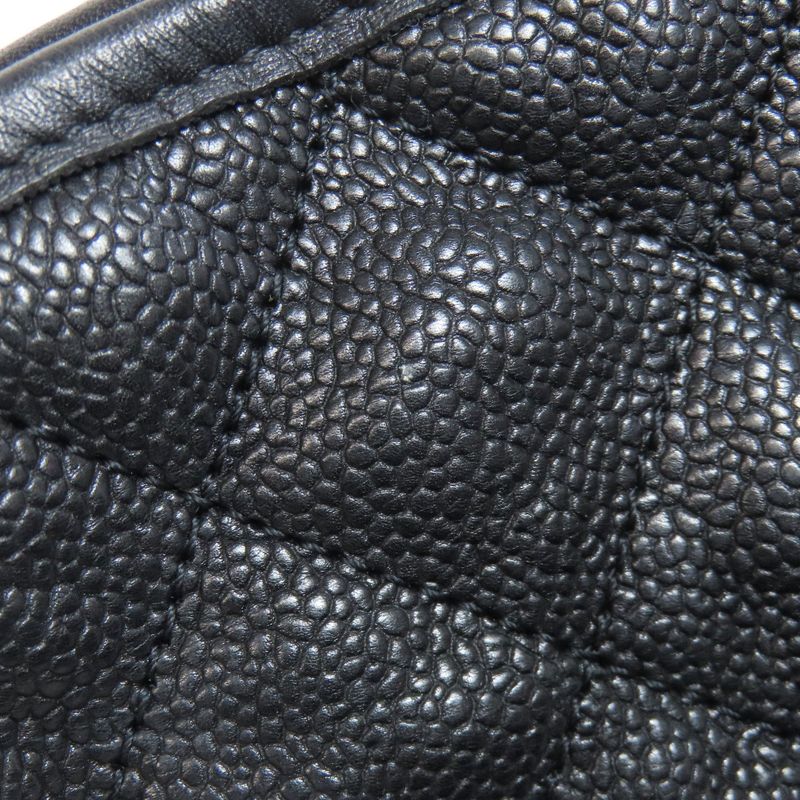 Chanel Matelasse Chain Shoulder Silver Hardware 2WAY Shoulder Bag Grained