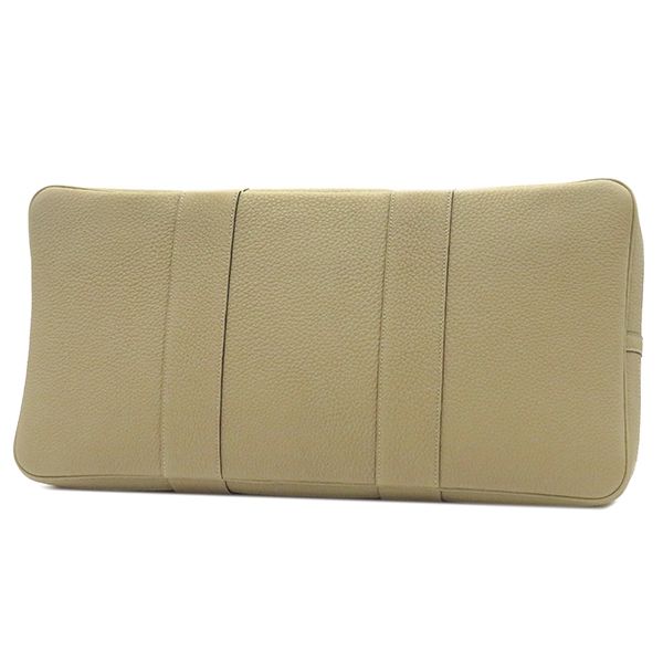 Hermes Tote Garden Party GM Negonda Toile Militaire Pouss Iere Silver Hardware