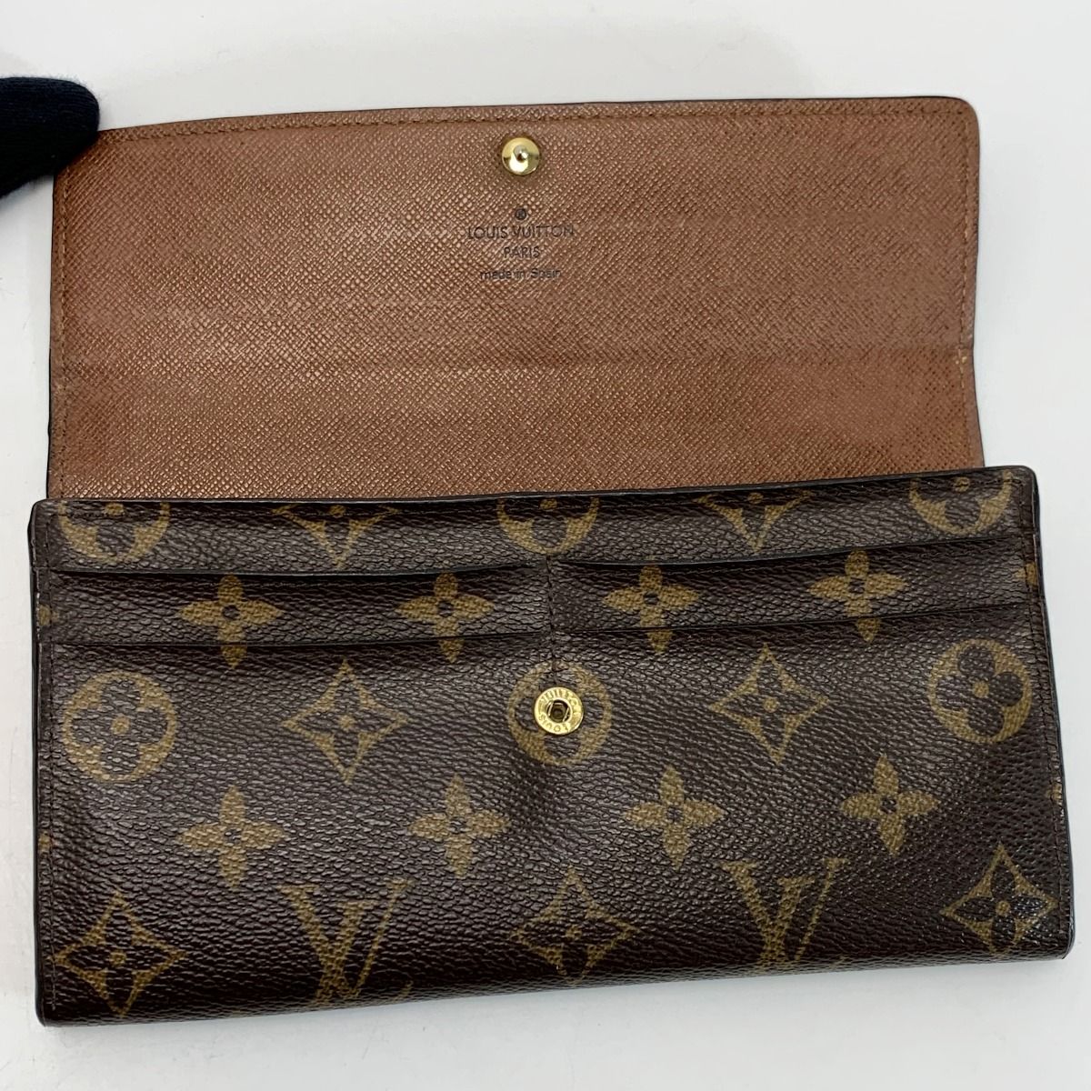 Louis Vuitton Monogram Portefeuille Sarah M61734 Bifold Wallet Leather