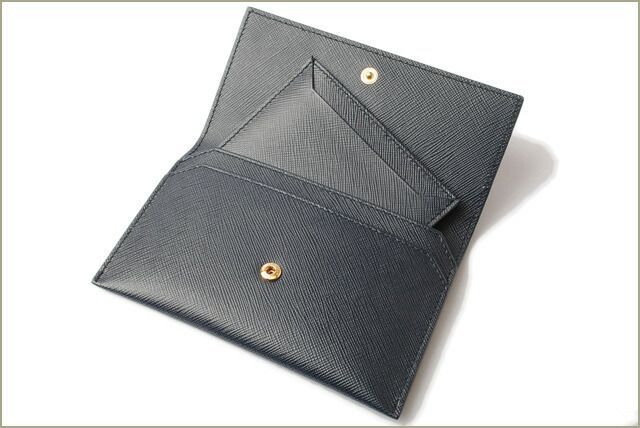 Prada Card Case Fold Wallet Prada 1mc004 Saffiano Greche Shape Pressed Leather