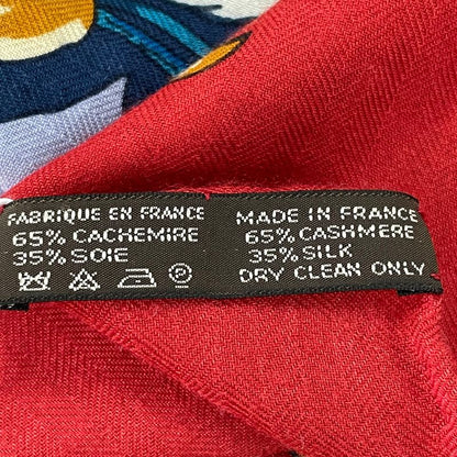 Hermes Scarf Carre 140 DIP DYE Jungle LOVE Cashmere Red