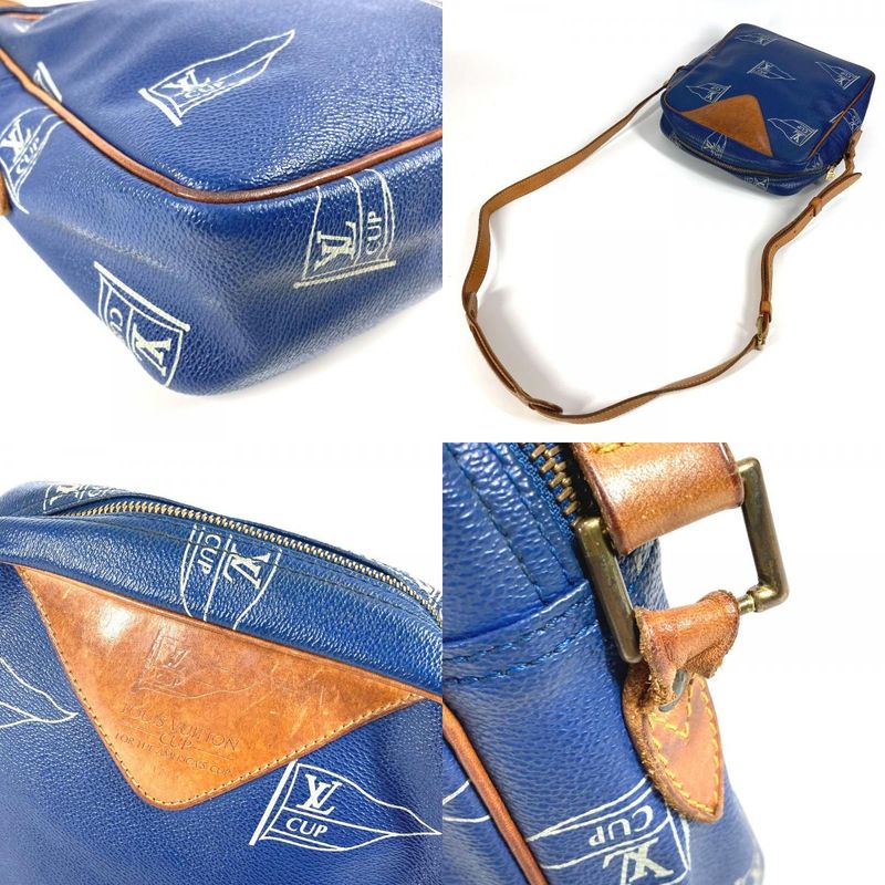 Louis Vuitton Shoulder Bag Sac San Diego M80010 Leather Blue