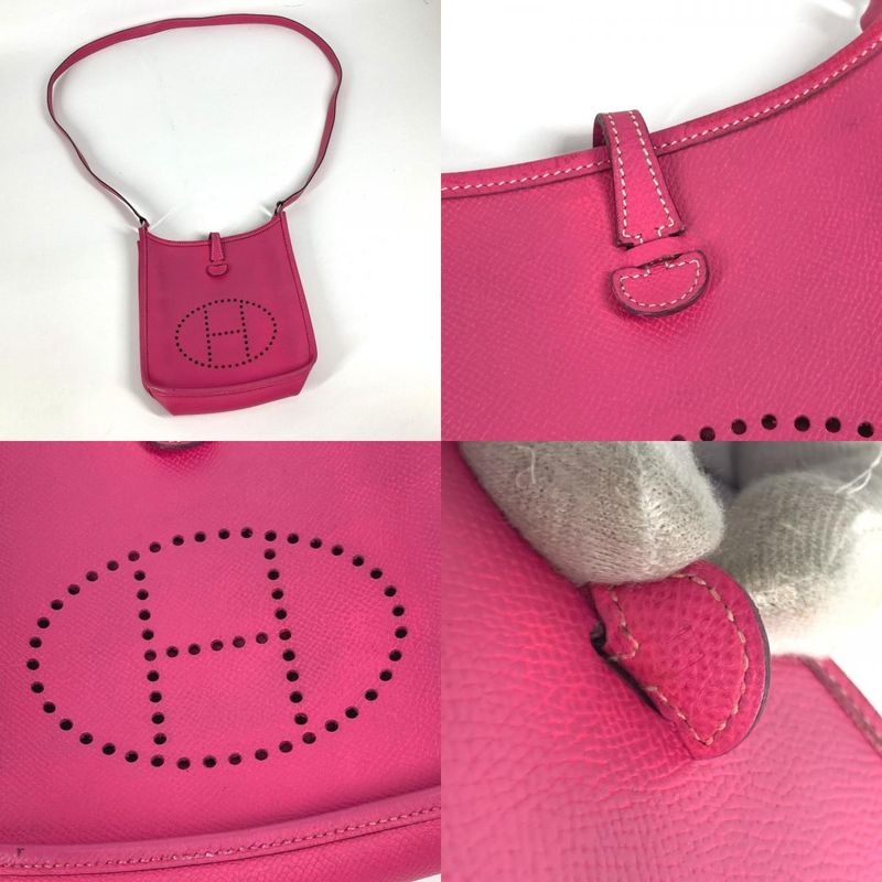 Hermes Shoulder Bag Evelyn TPM 16 Evelyn TPM Leather Rose Tillian Pink