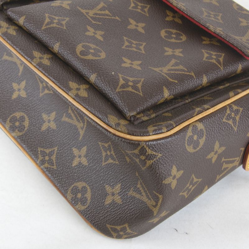 Louis Vuitton M51163 Shoulder Bag Monogram Canvas Brown