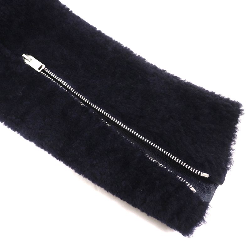 Celine 2 5k10/5525 Phoebe Period Lambskin Mouton Sheer Ring Collarless Riders