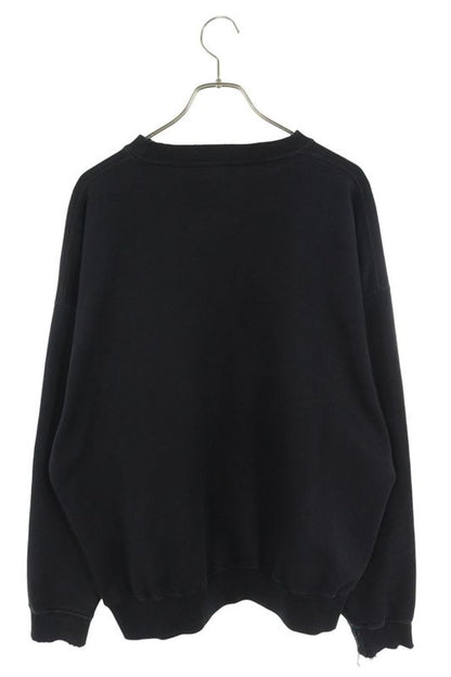 Balenciaga 676629 Tlva9 Vintage Finish Logo Print Sweatshirt Men's S