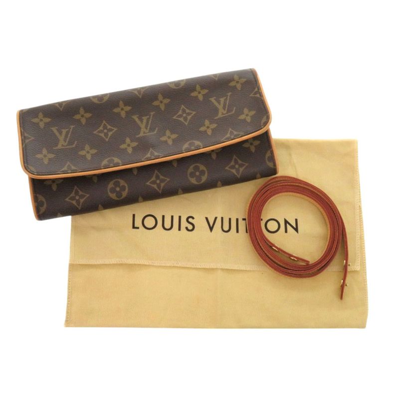 Louis Vuitton Pochette Twin GM Monogram M51852 Shoulder Bag LV 0505 Louis