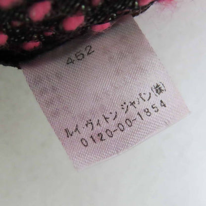 Louis Vuitton M76070 Echarpe Logomania Shine Wool Silk Rose Pop Fringed