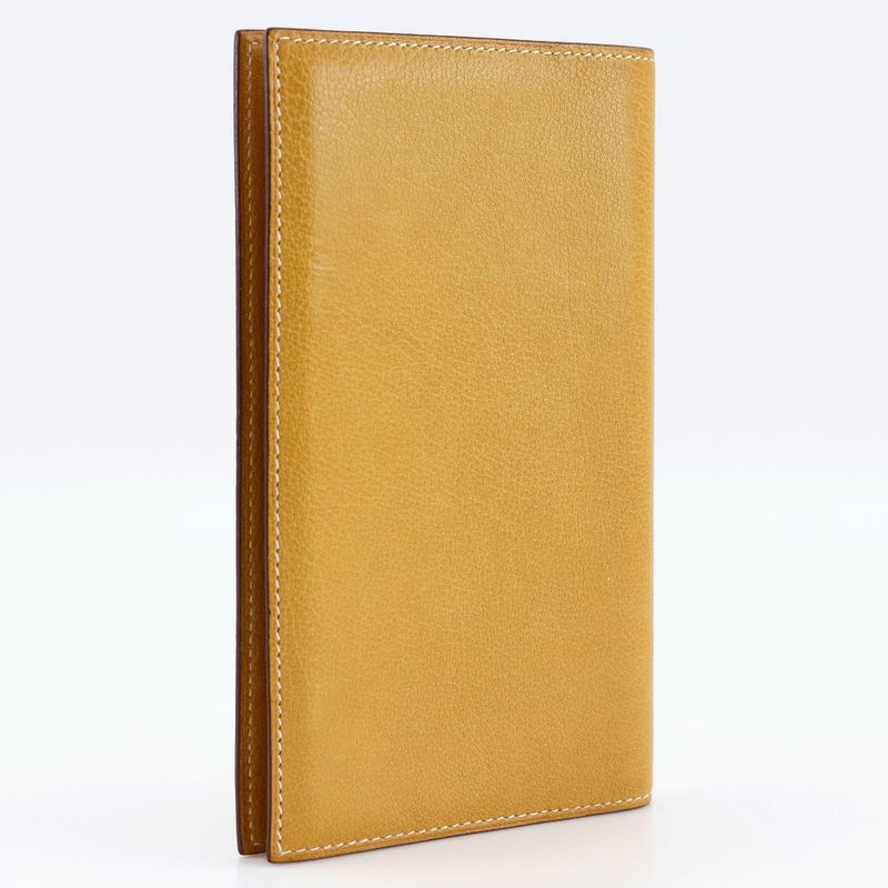Hermes Agenda Vision Chevre Yellow □L Unisex Notebook Cabas