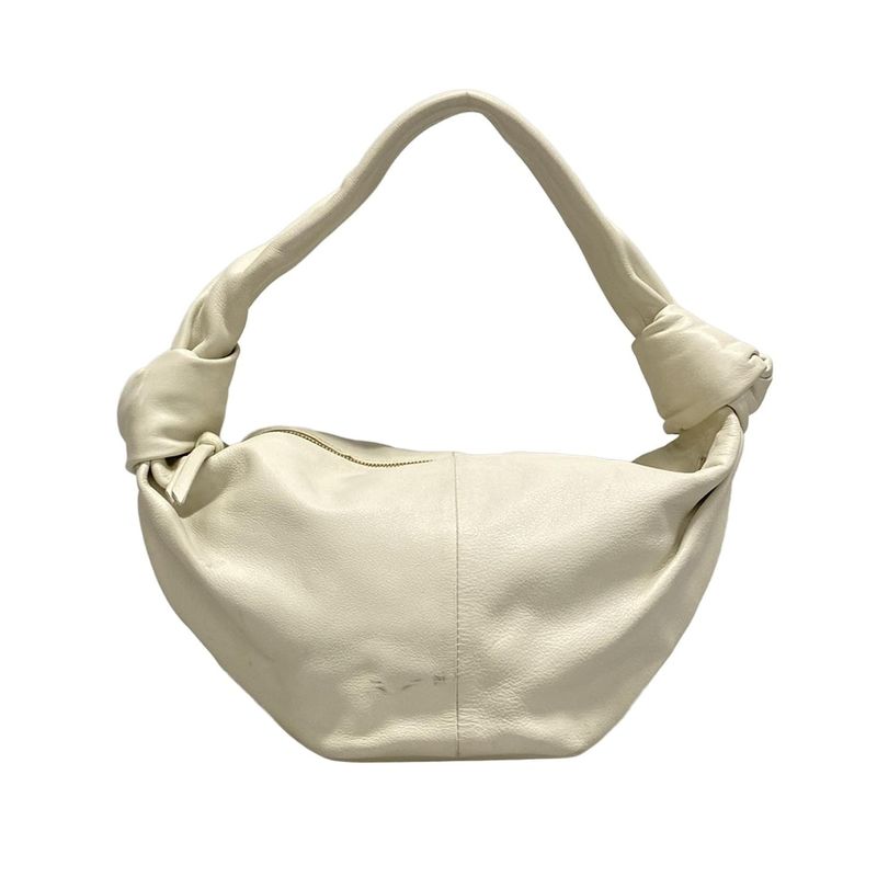 Bottega Veneta Handbag Double Knot Ivory Leather