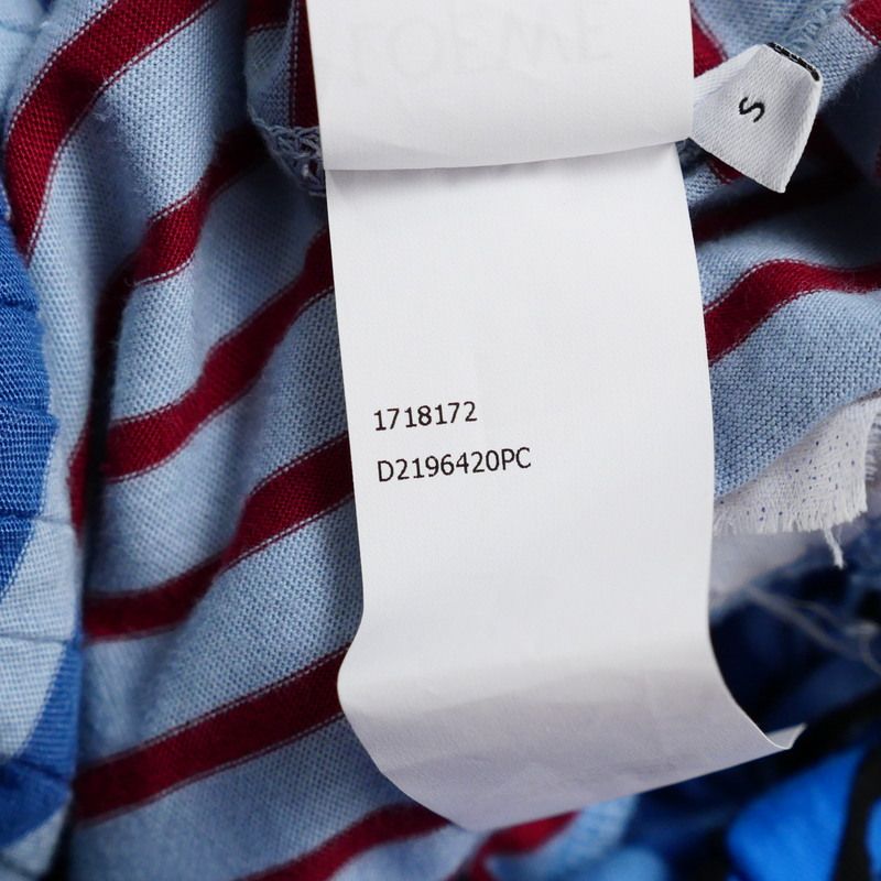 Loewe Dress Size S Asymmetrical Striped Cut And Sewn 20240612 Gp6096