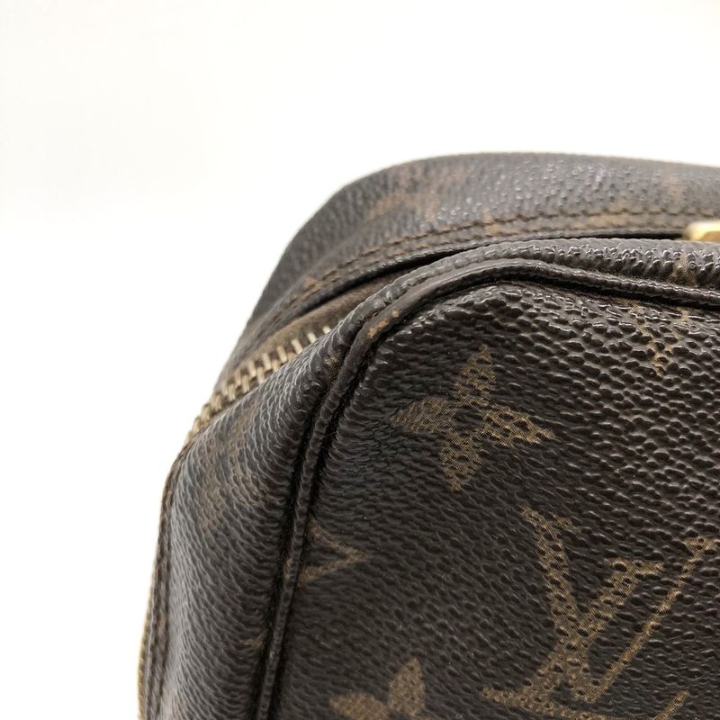 Louis Vuitton Trousse Toilette 23 M47524 Clutch Bag Monogram Canvas Brown Ladies