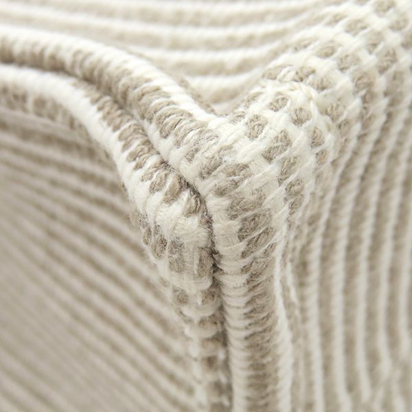 Celine 2way Bag Small Cabas Tice Leather Textile Beige Gold Hardware Shoulder