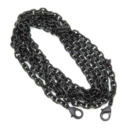 Christian Dior Chain Wallet Saddle Nano Leather Black Matte Black Hardware